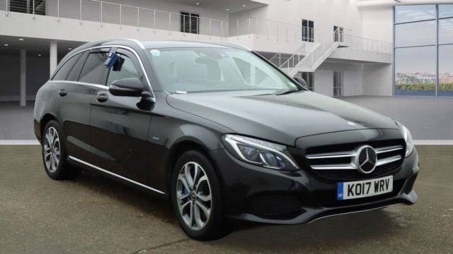 Mercedes-Benz C Class 2.0 C350e 6.4kWh Sport G-Tronic+ Euro 6 (s/s) 5dr Estate Hybrid Black