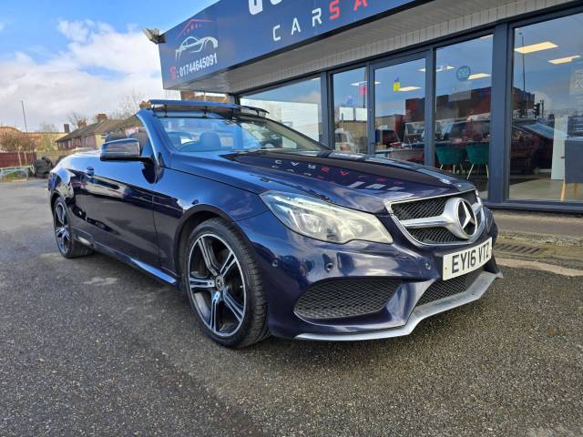 Mercedes-Benz E Class 2.1 E220 BlueTEC AMG Line Cabriolet G-Tronic+ Euro 6 (s/s) 2dr Convertible Diesel Blue