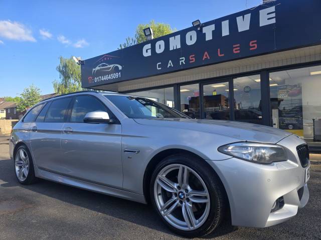 BMW 5 Series 2.0 520d M Sport Touring Auto Euro 6 (s/s) 5dr Estate Diesel Silver